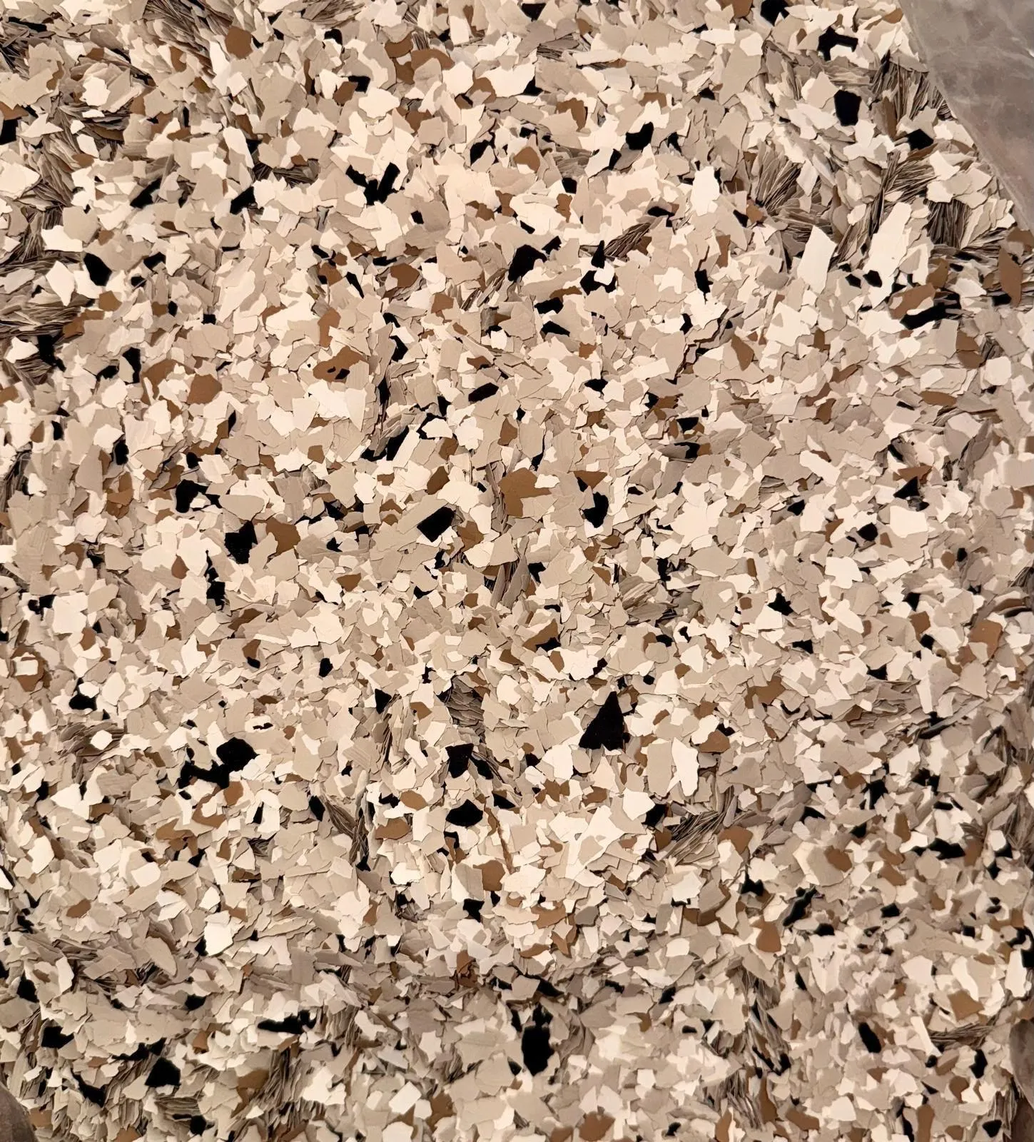 Decorative epoxy flooring flake blend option 6
