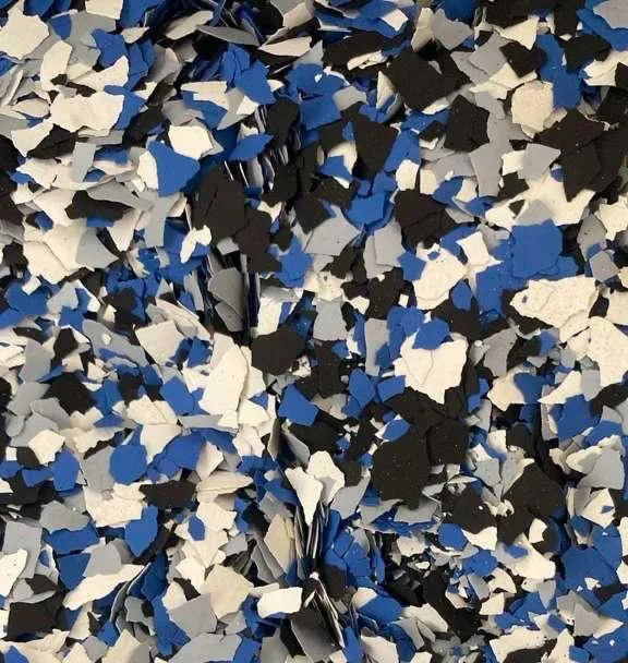 Decorative epoxy flooring flake blend option 3