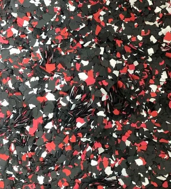Decorative epoxy flooring flake blend option 1